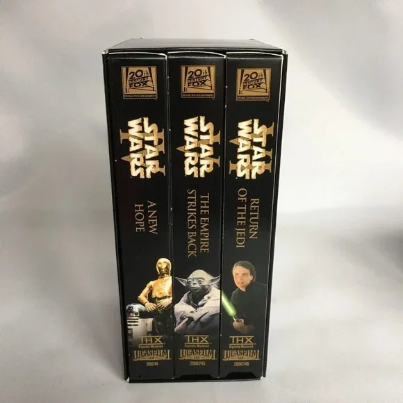 2000 Star Wars Trilogy VHS Tape Box Set of 3 Number IV V & VI Digitally Mastered - Picture 2 of 10